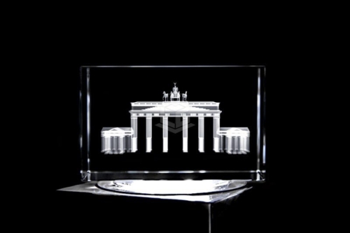 Brandenburger Tor Berlin | 3D Motiv Glasinnengravur