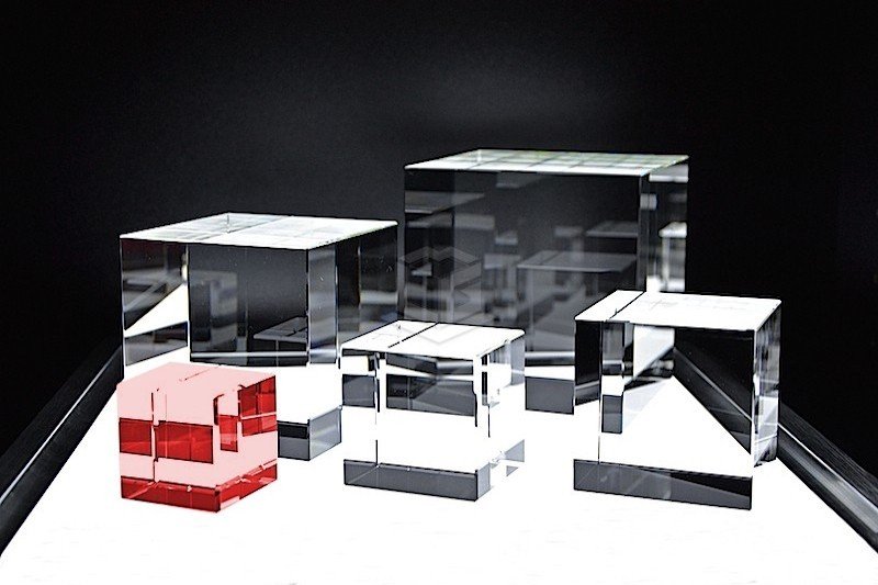 Kristallglas Würfel C40 | 3D Glasinnengravur