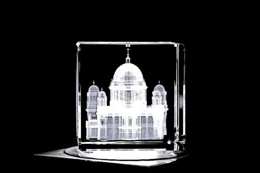 Berliner Dom | 3D Motiv Glasinnengravur