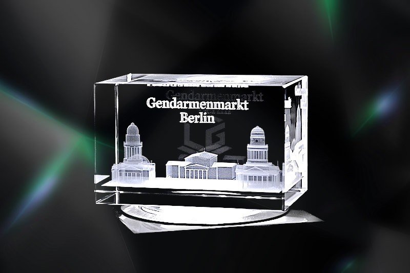 Gendarmenmarkt Berlin | 3D Motiv Glasinnengravur