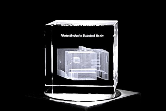 Niederländische Botschaft Berlin | 3D Motiv Glasinnengravur