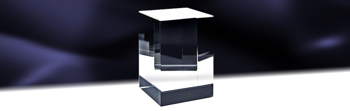 Quader SPEZIAL Kristallglas | Individuelle 2D/3D Laserinnengravur