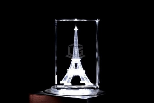 Eiffelturm Paris | 3D Motiv Glasinnengravur