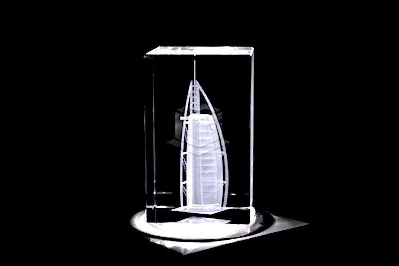 Burj Al Arab Dubai | 3D Motiv Glasinnengravur