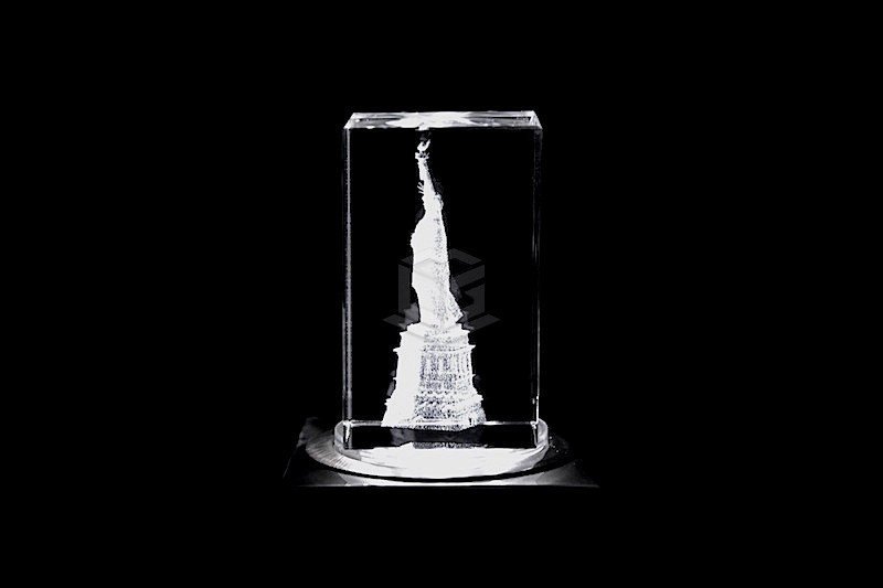 Freiheitsstatue USA | 3D Motiv Glasinnengravur