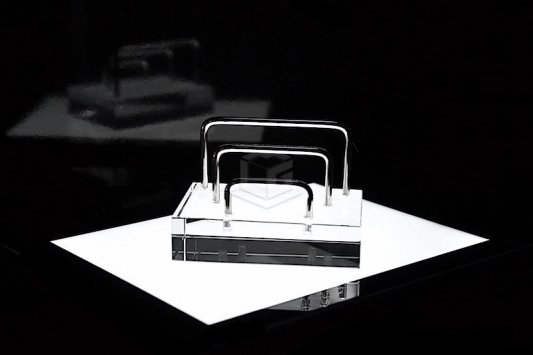 Kristallglas Briefständer | 2D Glasinnengravur