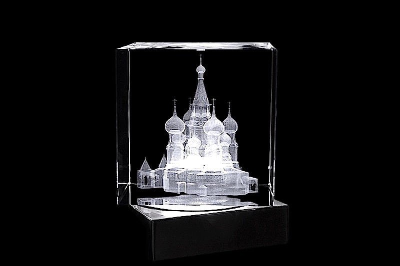 Basilius-Kathedrale Moskau | 3D Motiv Glasinnengravur