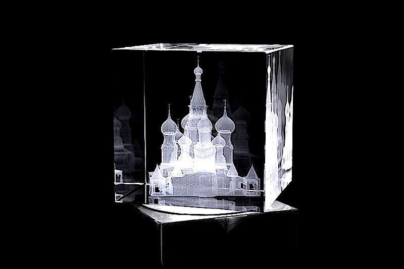 Basilius-Kathedrale Moskau | 3D Motiv Glasinnengravur