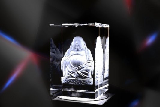 Buddha | 3D Motiv Glasinnengravur