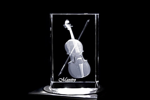 Violine | 3D Motiv Glasinnengravur