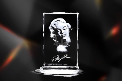 Marilyn Monroe | 3D Motiv Glasinnengravur