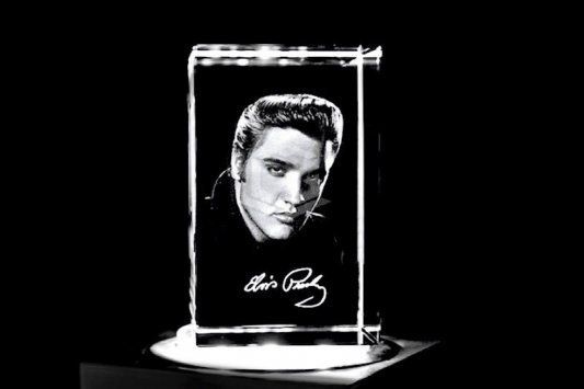 Elvis Presley | 3D Motiv Glasinnengravur