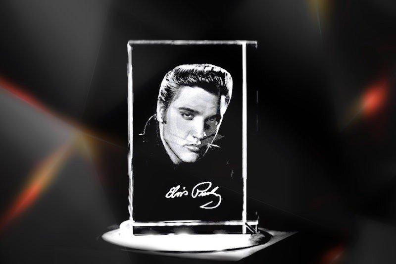 Elvis Presley | 3D Motiv Glasinnengravur