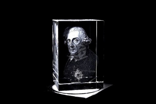 Alte Fritz | 3D Motiv Glasinnengravur