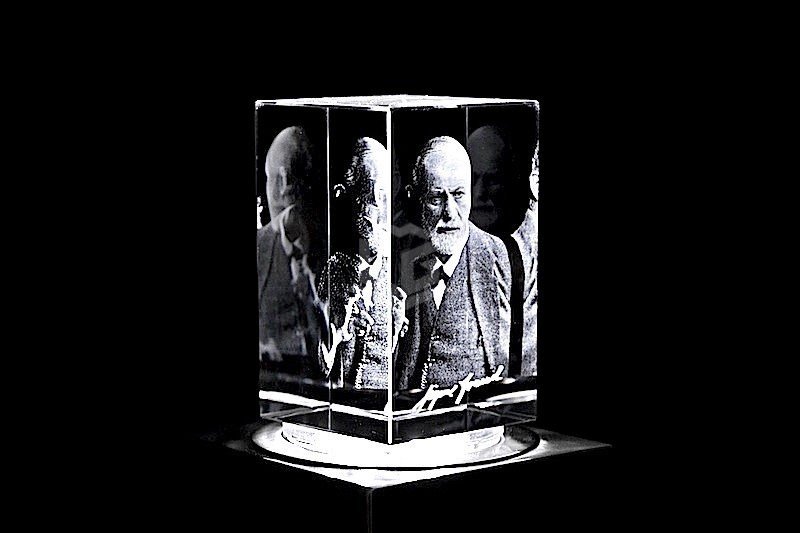 Sigmund Freud | 3D Motiv Glasinnengravur