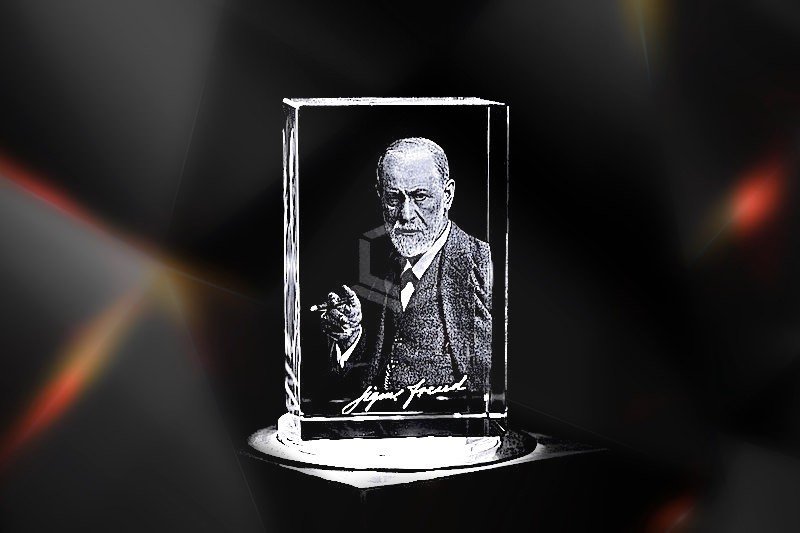 Sigmund Freud | 3D Motiv Glasinnengravur