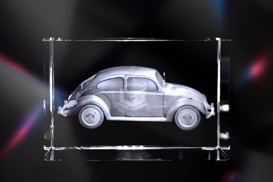 Volkswagen Beetle | Exclusive 3D Motiv Glasinnengravur