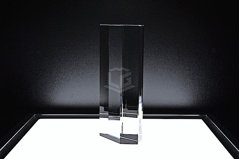 Kristallglas Pokal Cannes | 2D Glasinnengravur