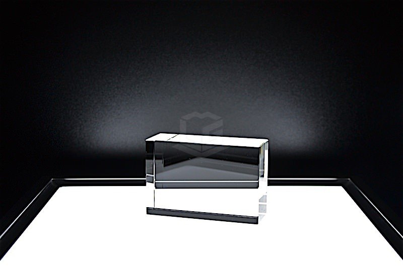Kristall Flachglas selbststehend RT90 | 2D Glasinnengravur