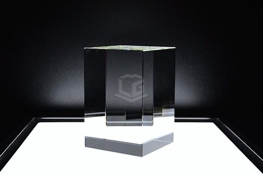 Kristallglas Quader STANDARD R120 | 3D Glasinnengravur