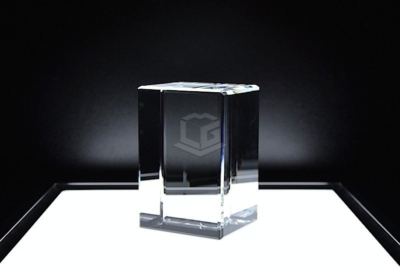 Kristallglas Quader SPEZIAL R110 | 3D Glasinnengravur