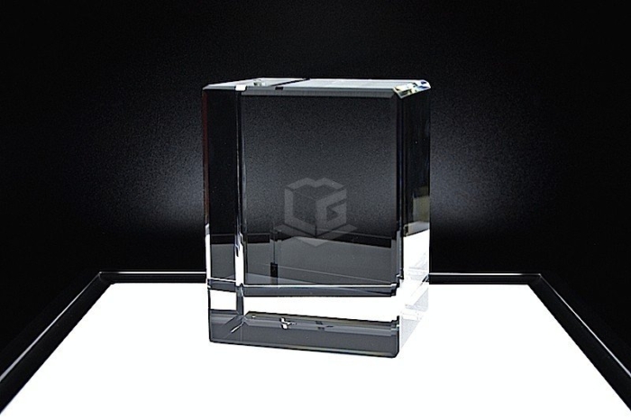 Kristallglas Quader BIG R130B | 3D Glasinnengravur