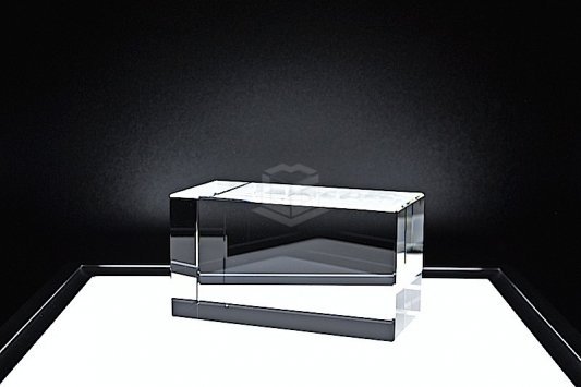 Kristallglas Quader SPEZIAL R130 | 3D Glasinnengravur