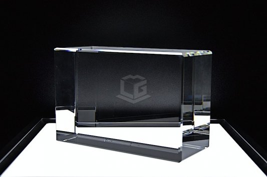Kristallglas Quader BIG R180 | 3D Glasinnengravur