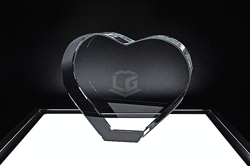 Kristallglas Herz XXL | 3D Glasinnengravur