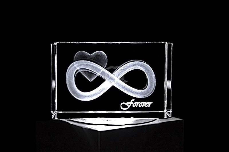 Unendlich - Forever | 3D Motiv Glasinnengravur