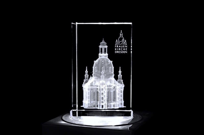 Frauenkirche Dresden | 3D Motiv Glasinnengravur