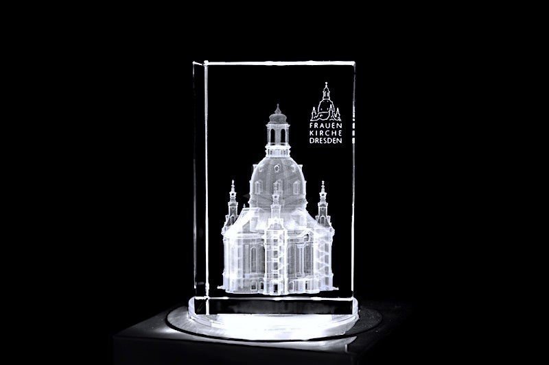 Frauenkirche Dresden | 3D Motiv Glasinnengravur