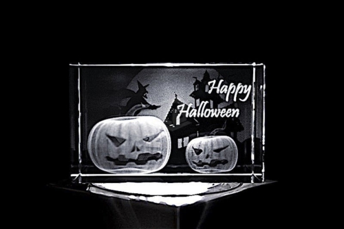 Happy Halloween | 2D/3D Motiv Glasinnengravur