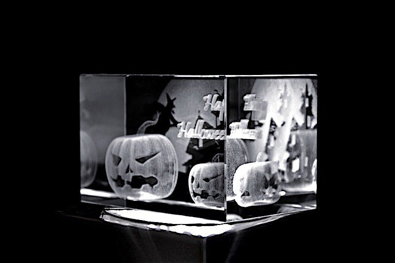 Happy Halloween | 2D/3D Motiv Glasinnengravur
