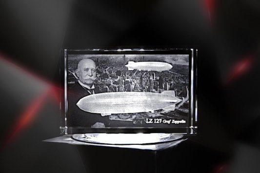 Luftschiff Graf Zeppelin LZ 127 | 2D/3D Motiv Glasinnengravur