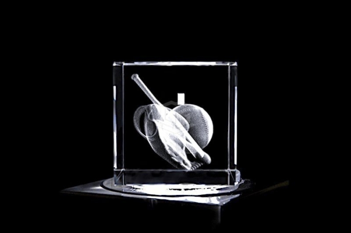 Baseball | 3D Motiv Glasinnengravur