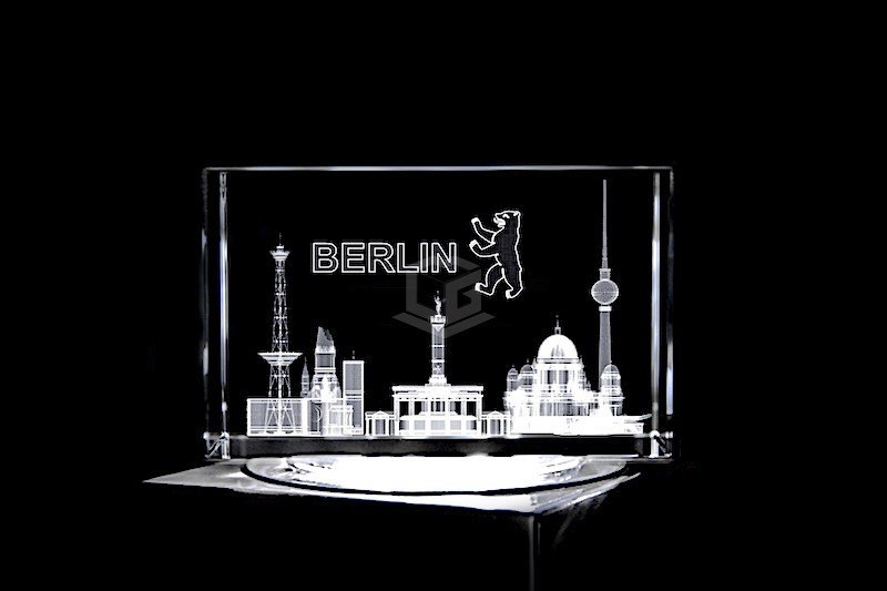 Sehenswürdigkeiten Berlin | 3D Motiv Glasinnengravur