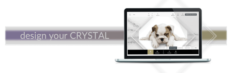 design your CRYSTAL - Konfigurator für eine Individuelle 2D/3D GLASINNENGRAVUR | My Laser Glass